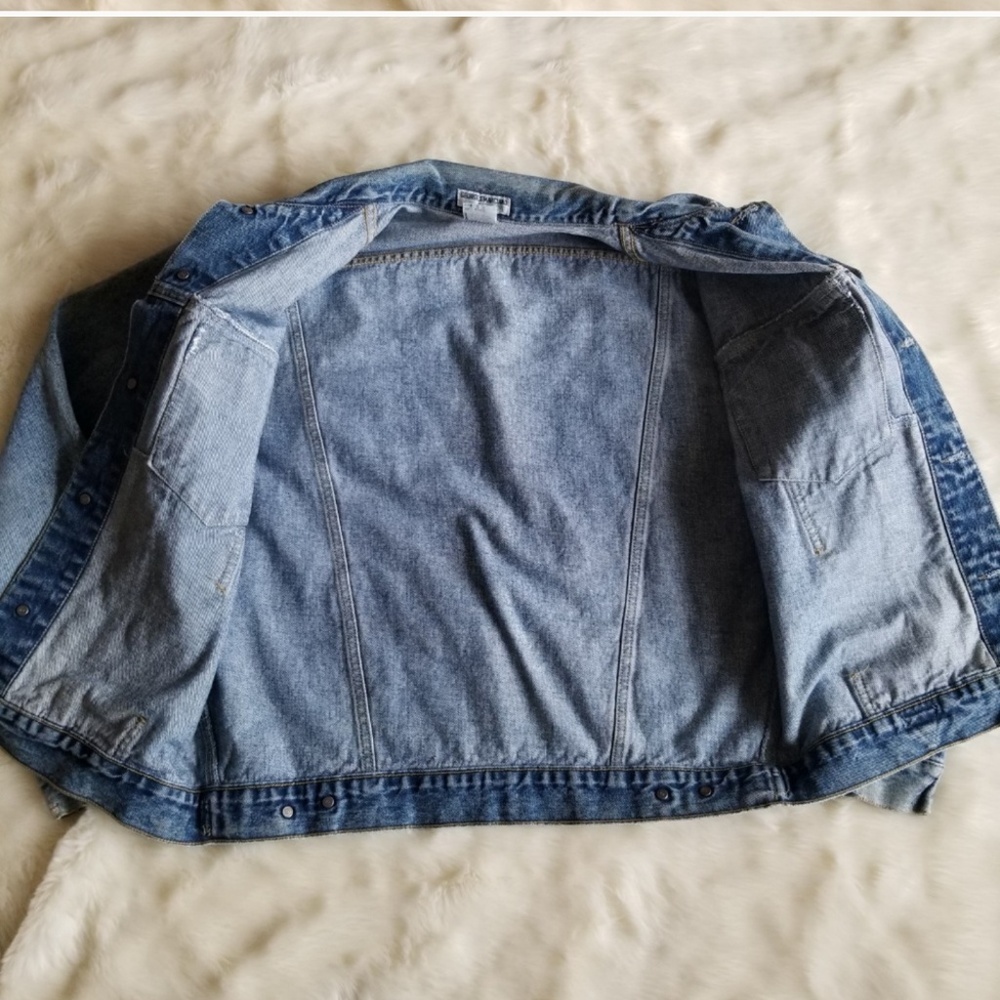 1980's VTG GUESS George Marciano Jean Jacket M - Picture 3 of 8